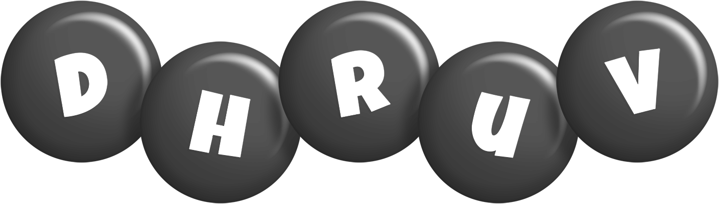 Dhruv candy-black logo