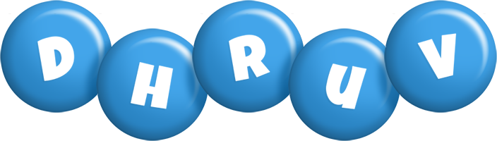 Dhruv candy-blue logo