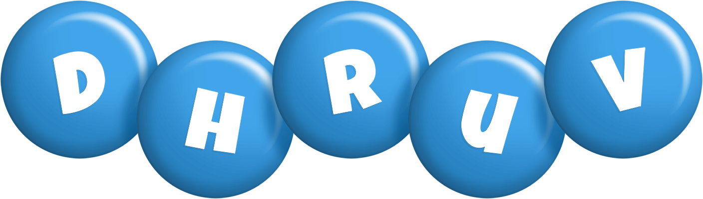 Dhruv candy-blue logo