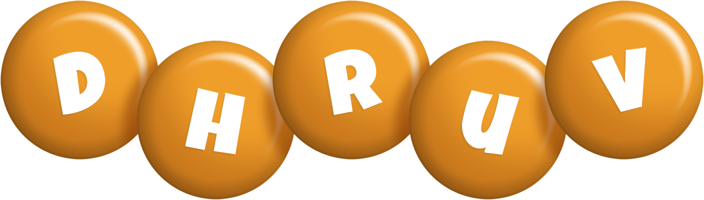 Dhruv candy-orange logo