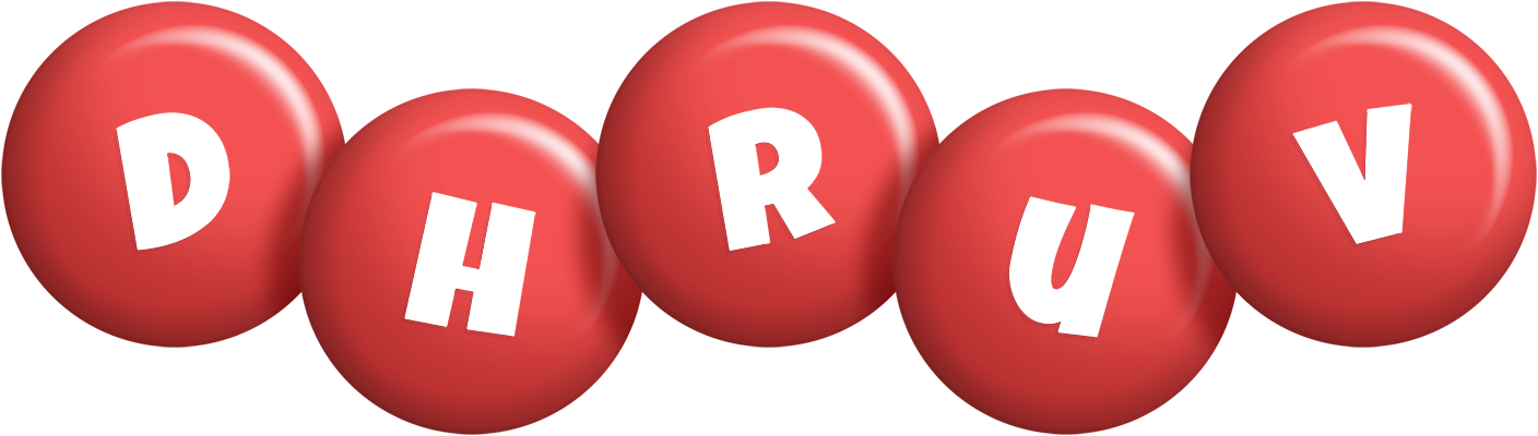 Dhruv candy-red logo