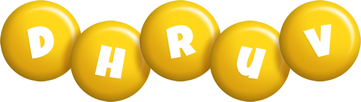 Dhruv candy-yellow logo