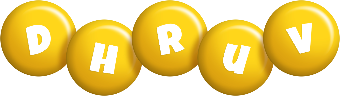 Dhruv candy-yellow logo