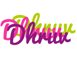 Dhruv flowers logo