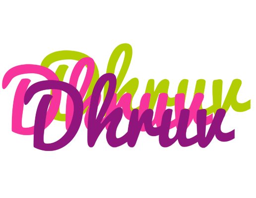 Dhruv flowers logo