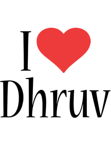 Dhruv i-love logo