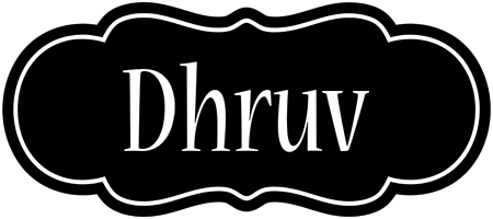 Dhruv welcome logo