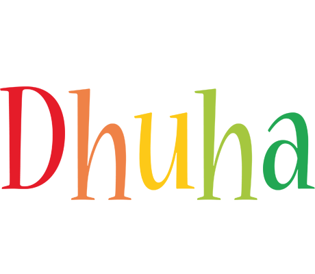Dhuha birthday logo