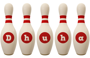 Dhuha bowling-pin logo