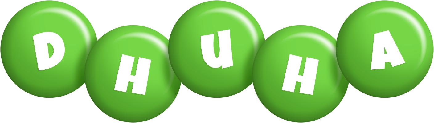 Dhuha candy-green logo