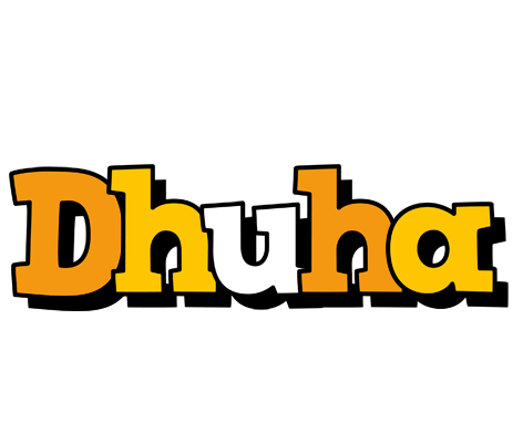 Dhuha cartoon logo