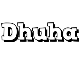 Dhuha snowing logo