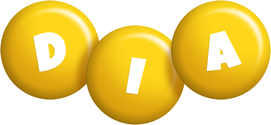 Dia candy-yellow logo