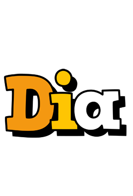 Dia cartoon logo