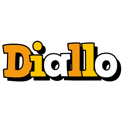 Diallo cartoon logo