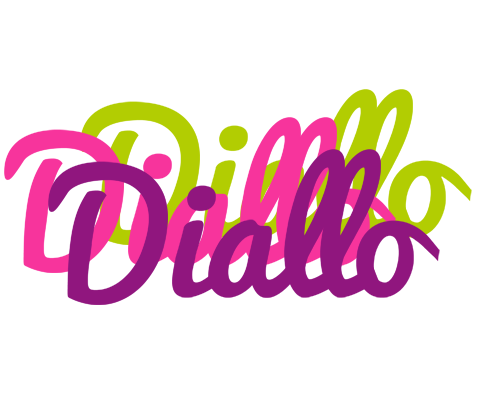 Diallo flowers logo