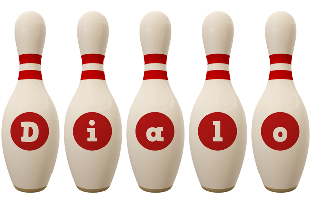 Dialo bowling-pin logo