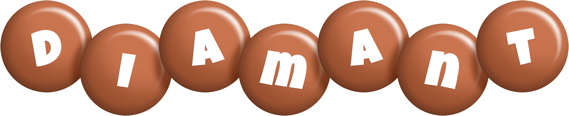 Diamant candy-brown logo