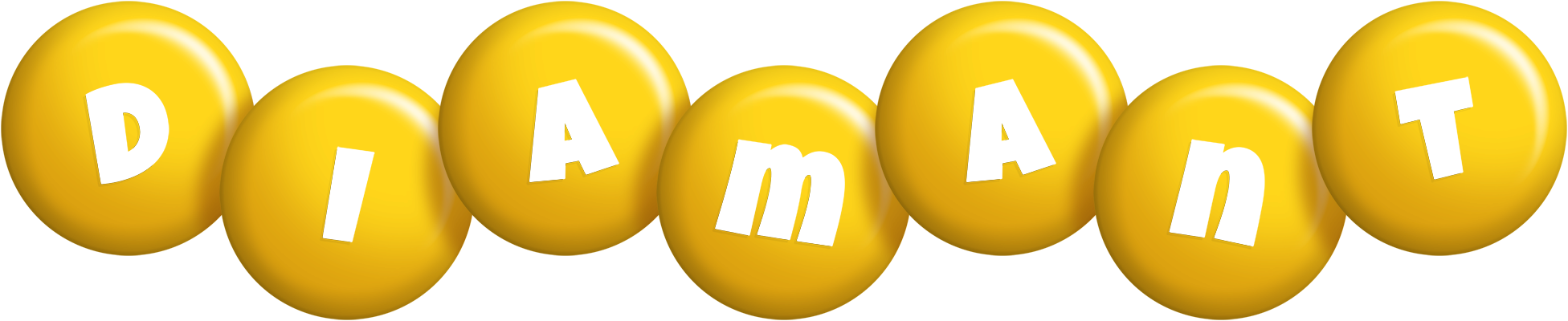 Diamant candy-yellow logo