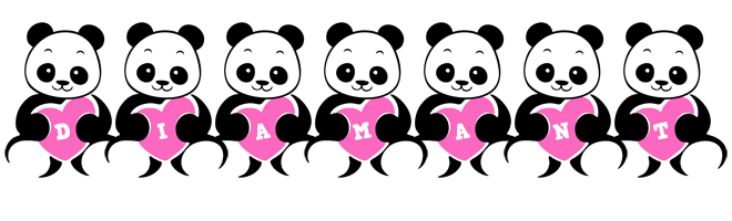 Diamant love-panda logo