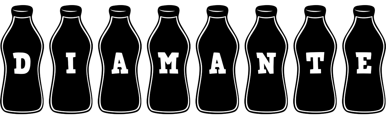Diamante bottle logo