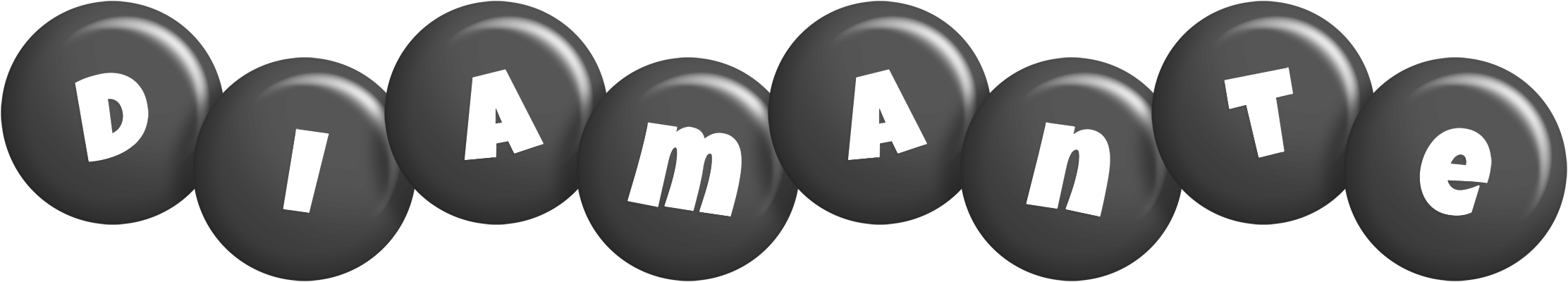 Diamante candy-black logo
