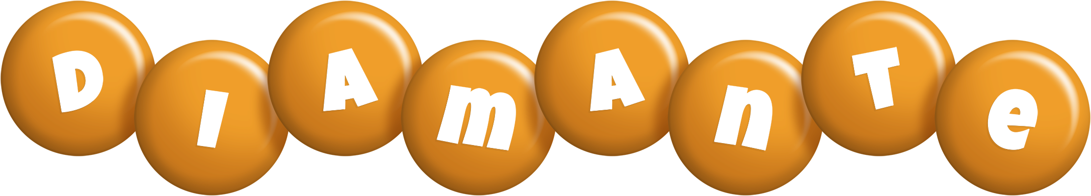 Diamante candy-orange logo