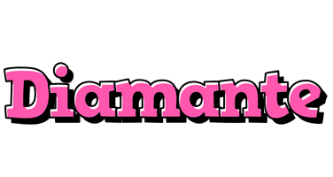 Diamante girlish logo