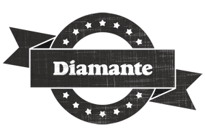 Diamante grunge logo