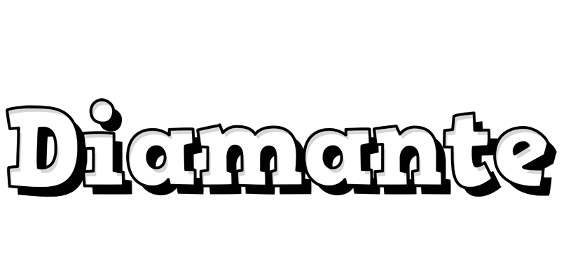 Diamante snowing logo