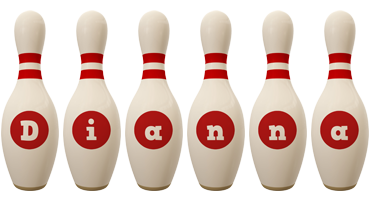 Dianna bowling-pin logo