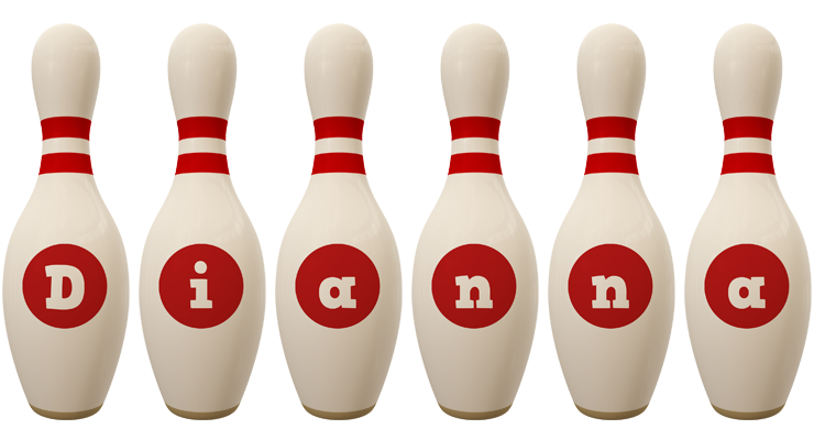 Dianna bowling-pin logo