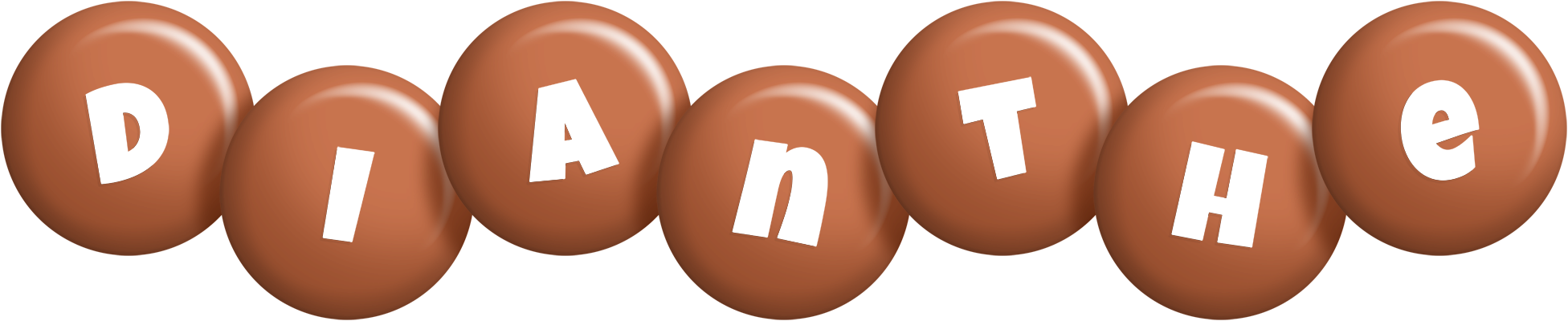 Dianthe candy-brown logo