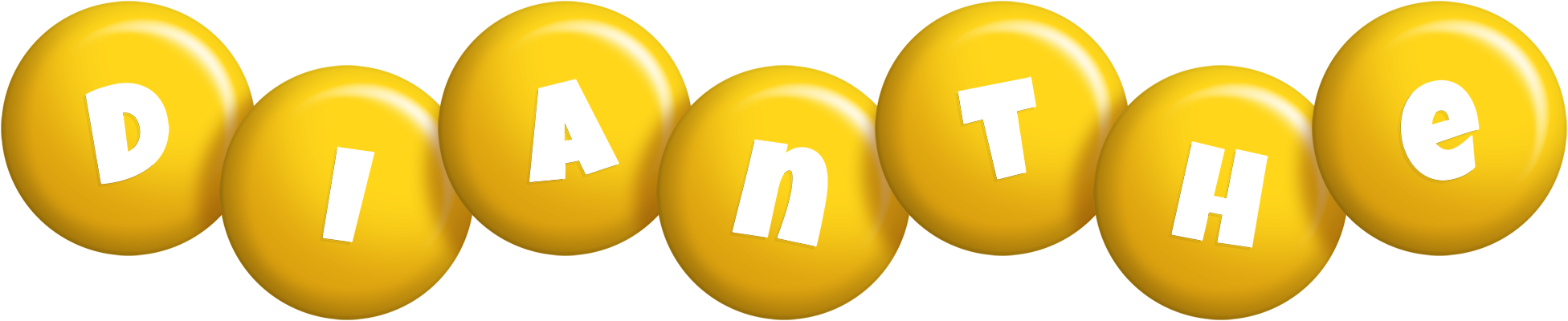 Dianthe candy-yellow logo