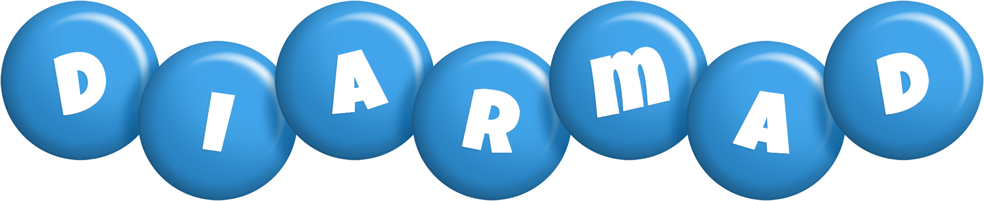 Diarmad candy-blue logo