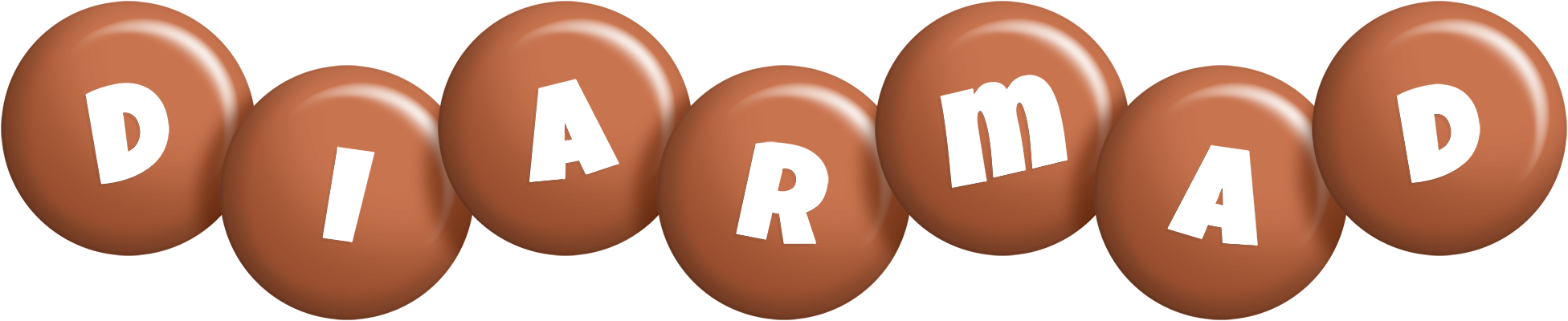 Diarmad candy-brown logo