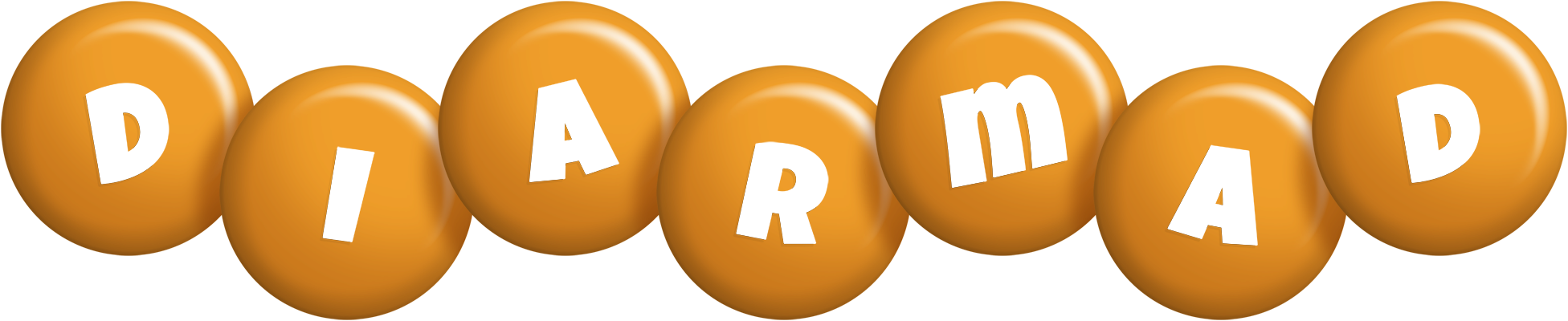 Diarmad candy-orange logo