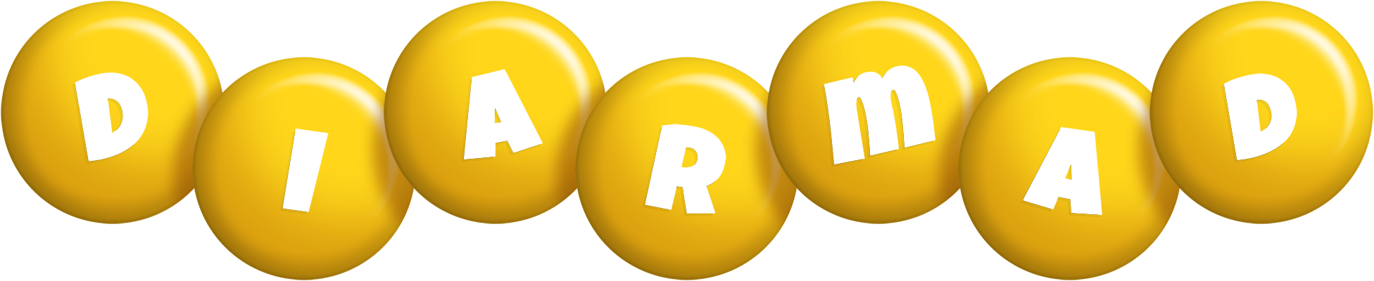 Diarmad candy-yellow logo