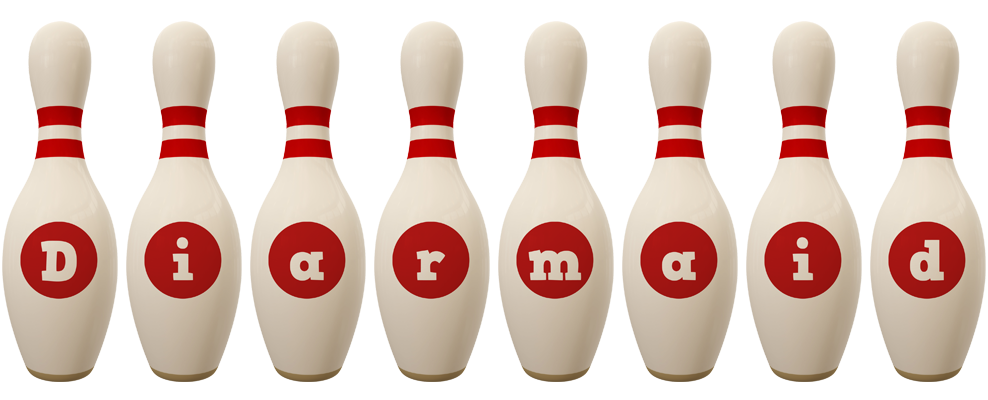 Diarmaid bowling-pin logo