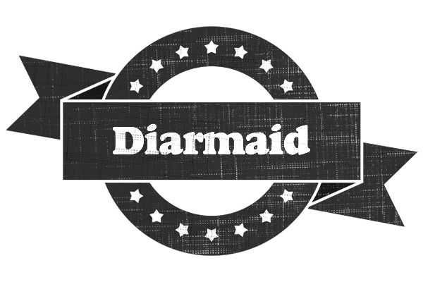 Diarmaid grunge logo