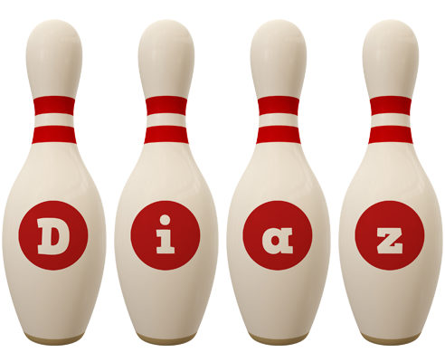 Diaz bowling-pin logo