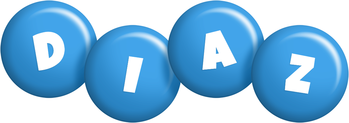 Diaz candy-blue logo