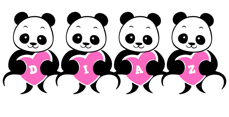 Diaz love-panda logo