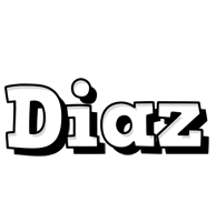 Diaz snowing logo