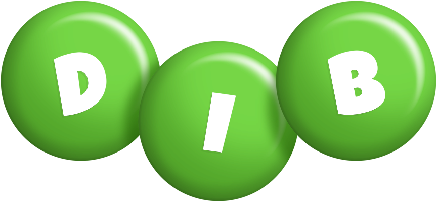 Dib candy-green logo