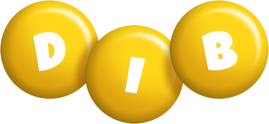 Dib candy-yellow logo