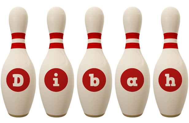 Dibah bowling-pin logo