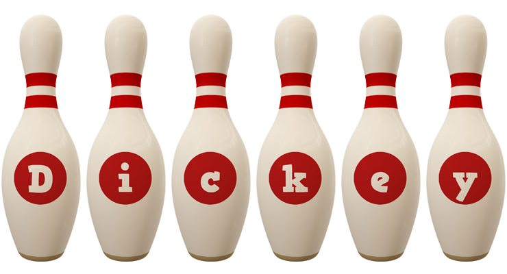 Dickey bowling-pin logo