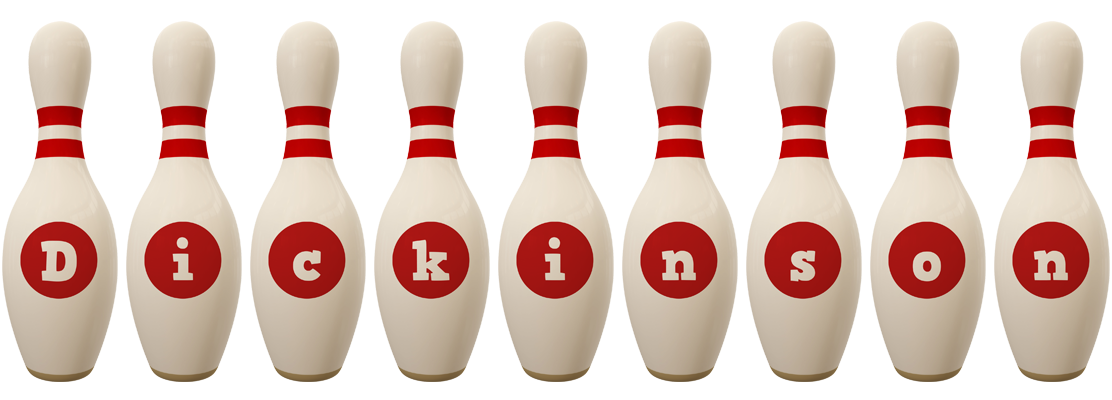 Dickinson bowling-pin logo