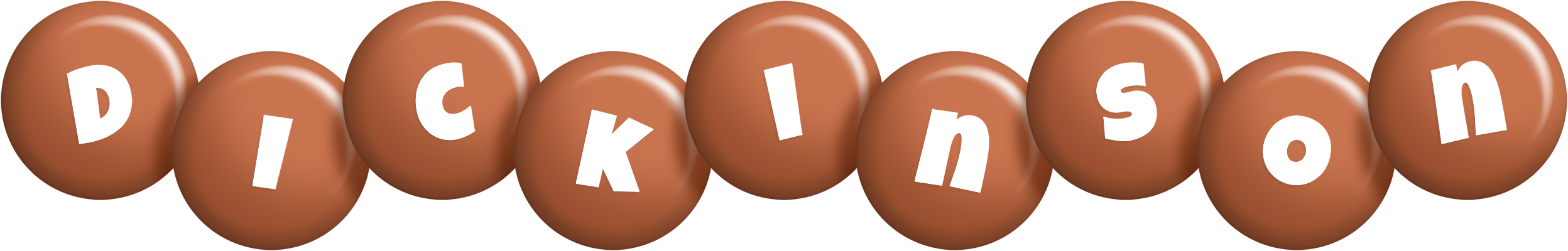 Dickinson candy-brown logo